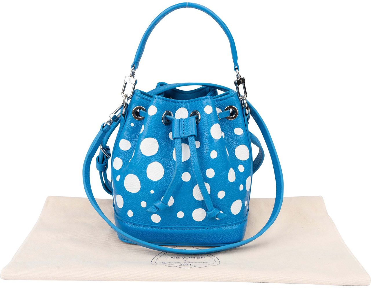 Louis Vuitton Louis Vuitton x Yayoi Kusama Dots Nano Noe Handbag Blauw
