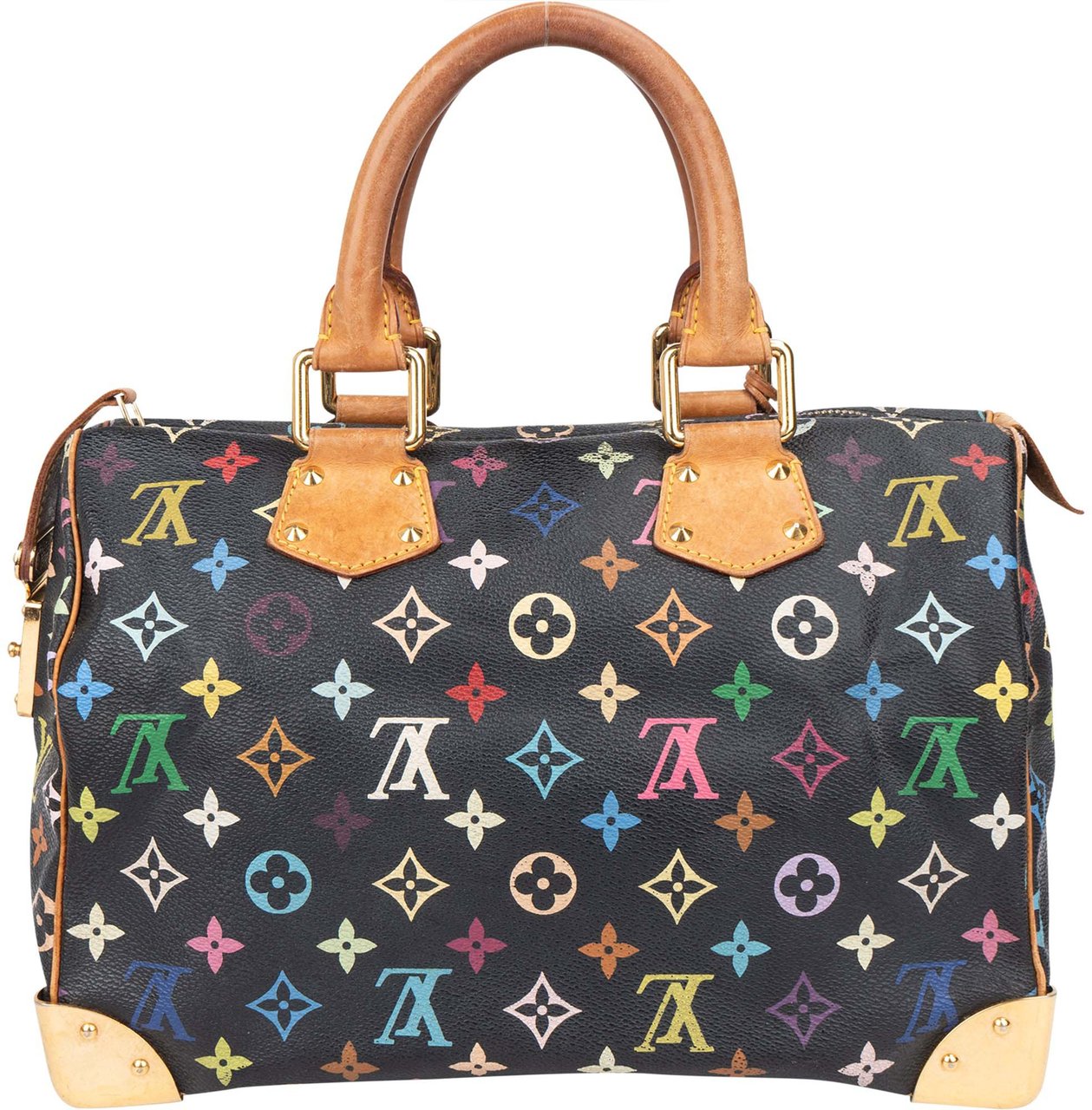 Louis Vuitton Louis Vuitton Limited Murakami Multicolor Speedy 30 Handbag Zwart