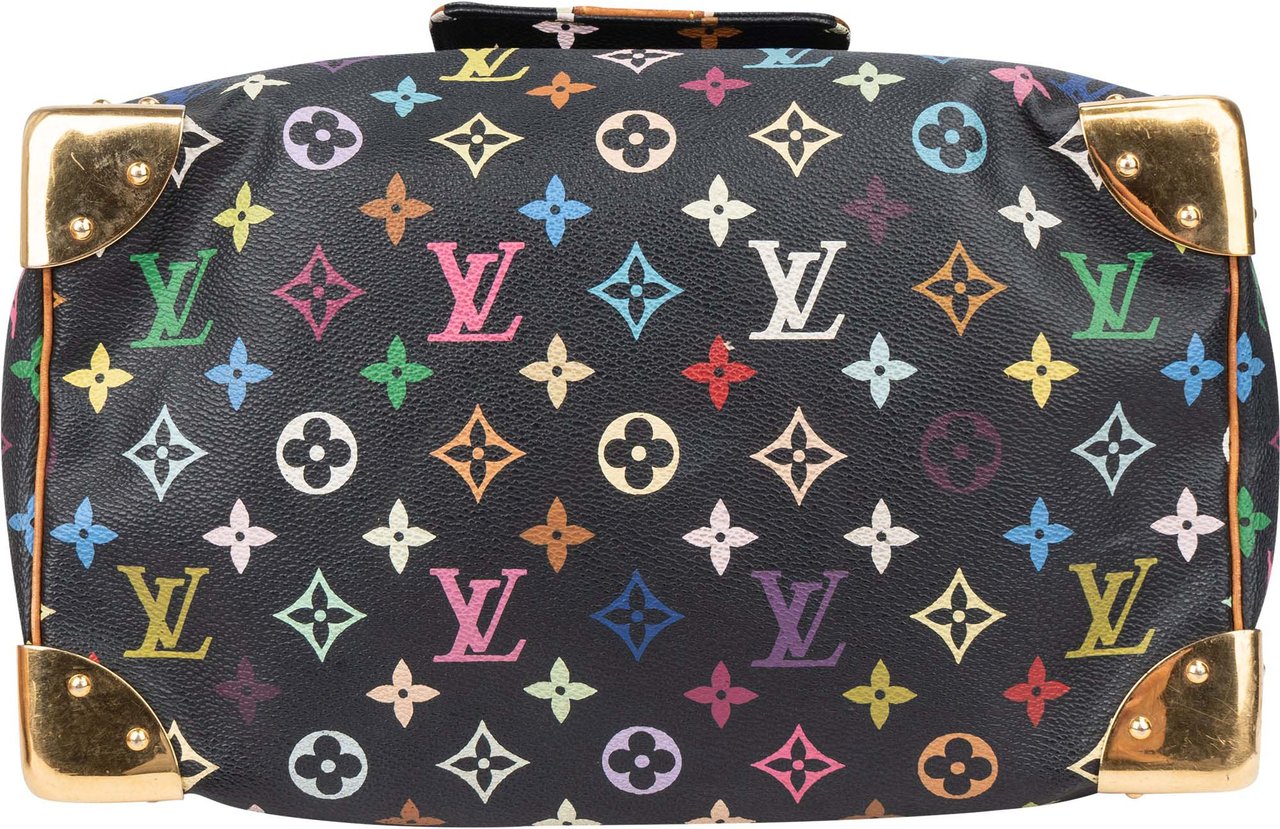 Louis Vuitton Louis Vuitton Limited Murakami Multicolor Speedy 30 Handbag Zwart
