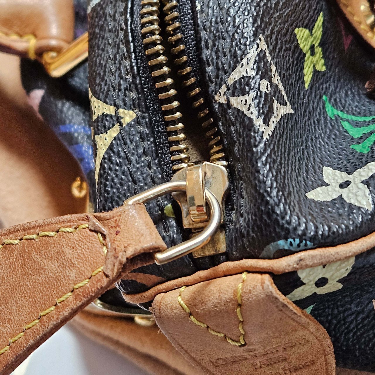 Louis Vuitton Louis Vuitton Limited Murakami Multicolor Speedy 30 Handbag Zwart