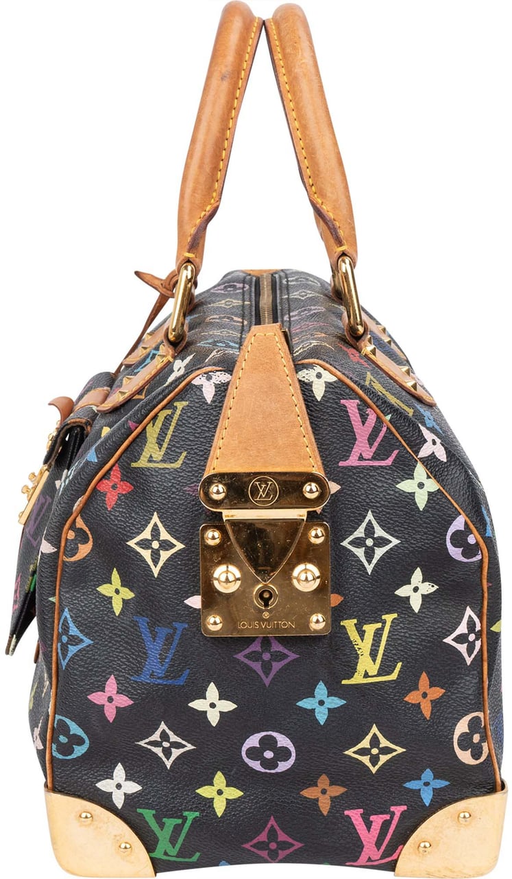Louis Vuitton Louis Vuitton Limited Murakami Multicolor Speedy 30 Handbag Zwart