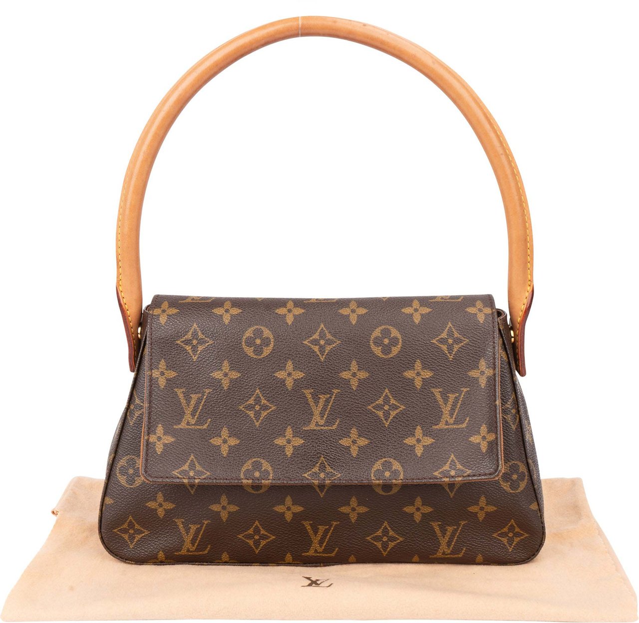 Louis Vuitton Louis Vuitton Canvas Monogram Looping PM Handbag Bruin