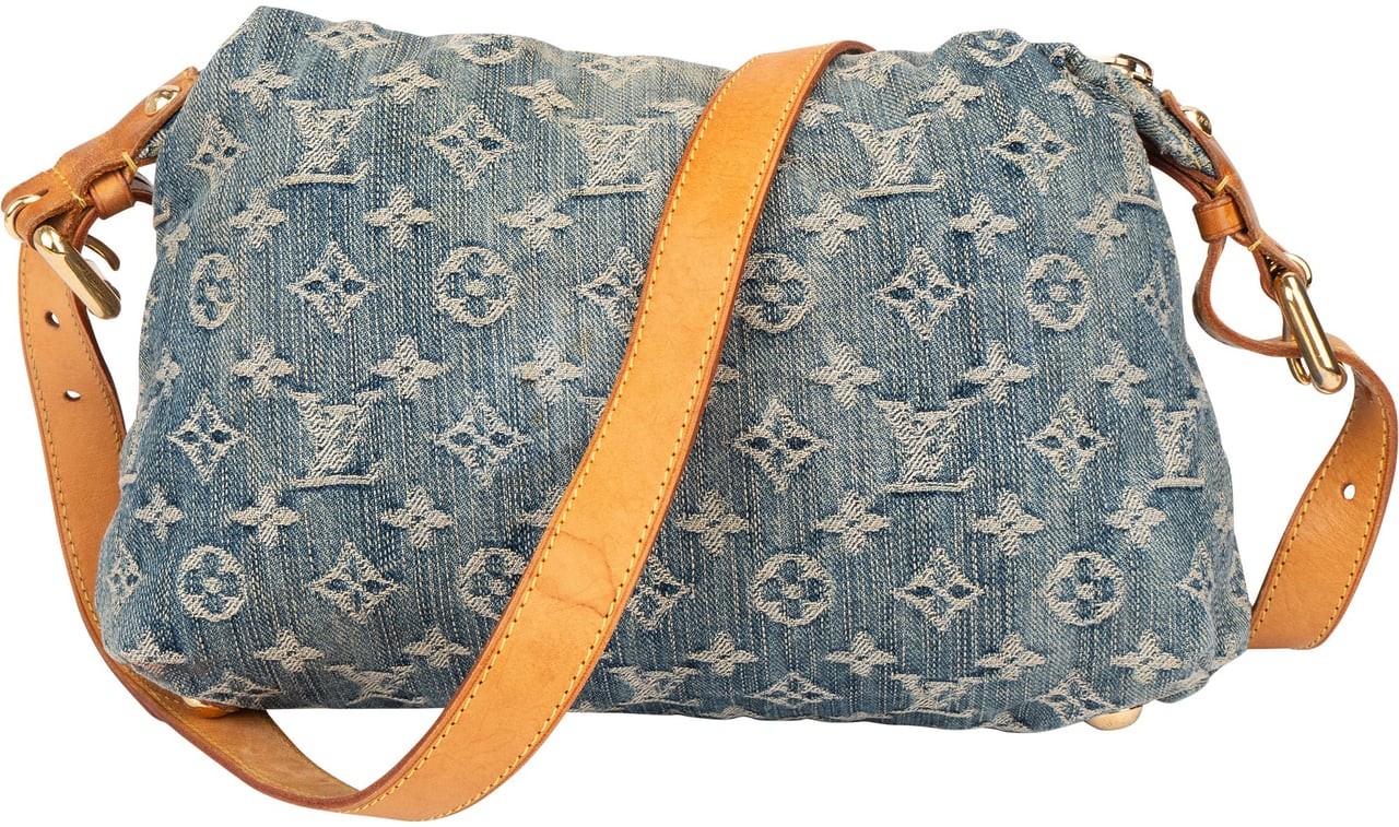 Louis Vuitton Louis Vuitton Denim Monogram Baggy PM Crossbody Bag Blauw