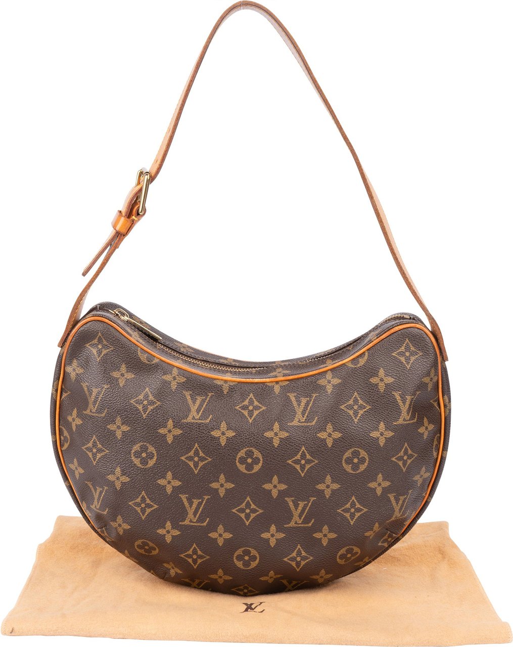 Louis Vuitton Louis Vuitton Canvas Monogram Croissant MM Shoulder Bag Bruin