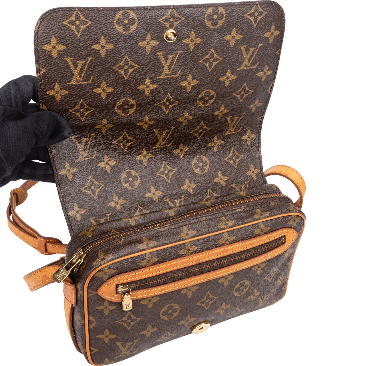 Louis Vuitton Louis Vuitton Canvas Monogram Saint Germain PM Crossbody Bag Bruin