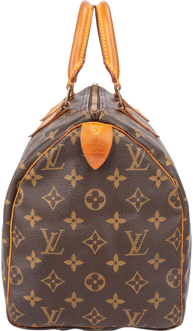 Louis Vuitton Louis Vuitton Canvas Monogram Speedy 30 Handbag Bruin