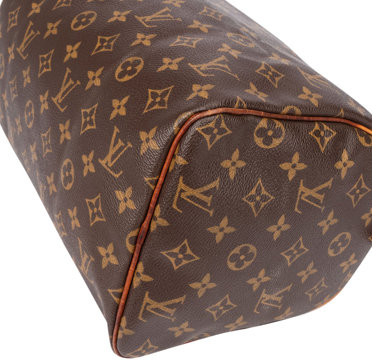 Louis Vuitton Louis Vuitton Canvas Monogram Speedy 30 Handbag Bruin