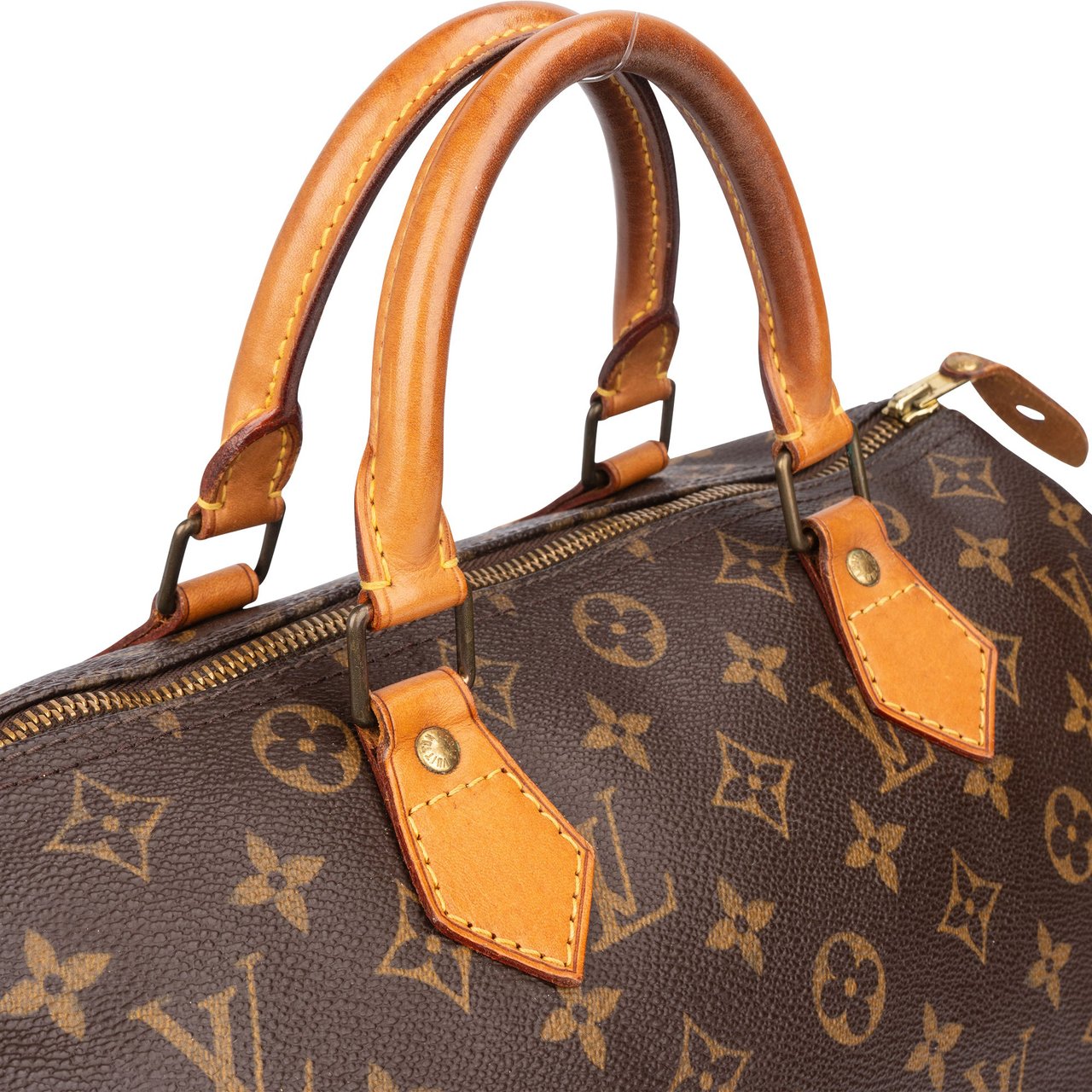 Louis Vuitton Louis Vuitton Canvas Monogram Speedy 30 Handbag Bruin