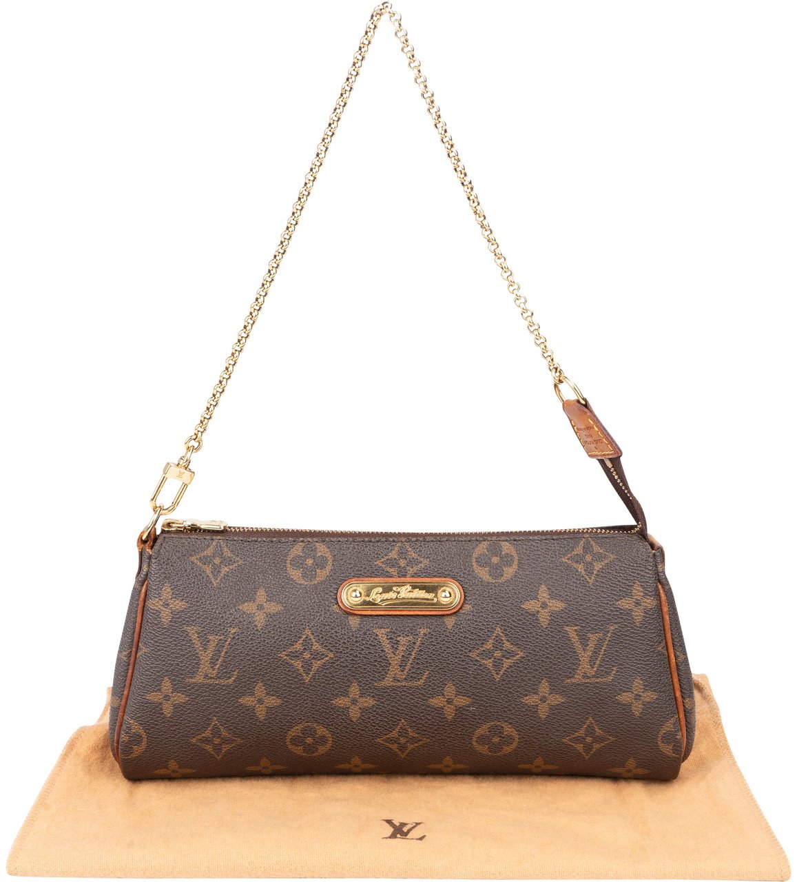 Louis Vuitton Louis Vuitton Canvas Monogram Eva Pochette Shoulder Bag Bruin