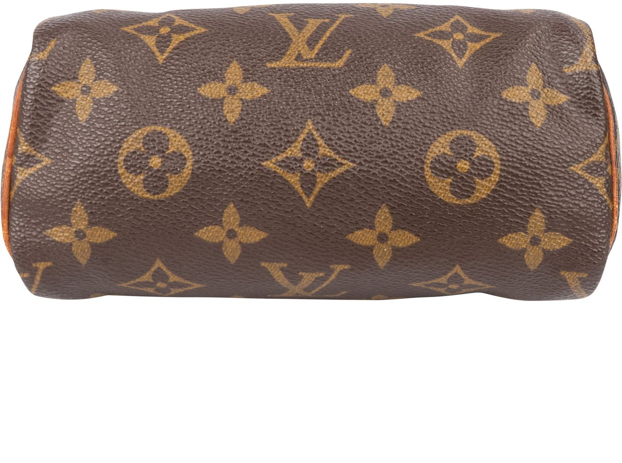 Louis Vuitton Louis Vuitton Canvas Monogram Mini Speedy Handbag Bruin