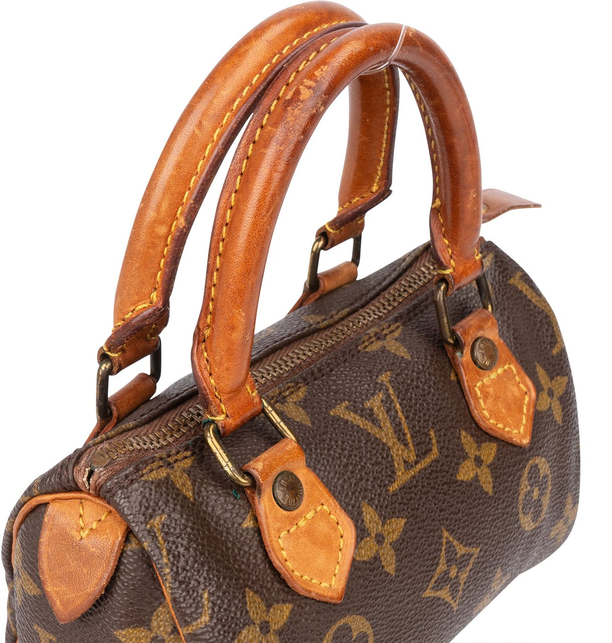Louis Vuitton Louis Vuitton Canvas Monogram Mini Speedy Handbag Bruin