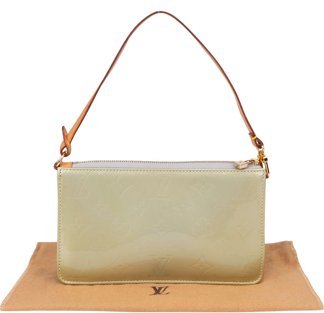 Louis Vuitton Louis Vuitton Vernis Monogram Lexington Pochette Handbag Groen