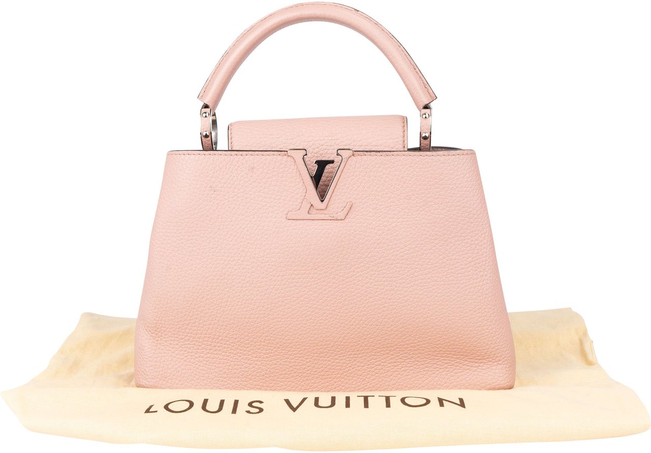 Louis Vuitton Pink Taurillon Capucines BB Handbag Roze