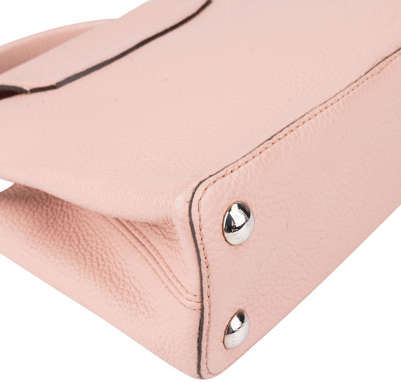 Louis Vuitton Louis Vuitton Pink Taurillon Capucines BB Handbag Rood