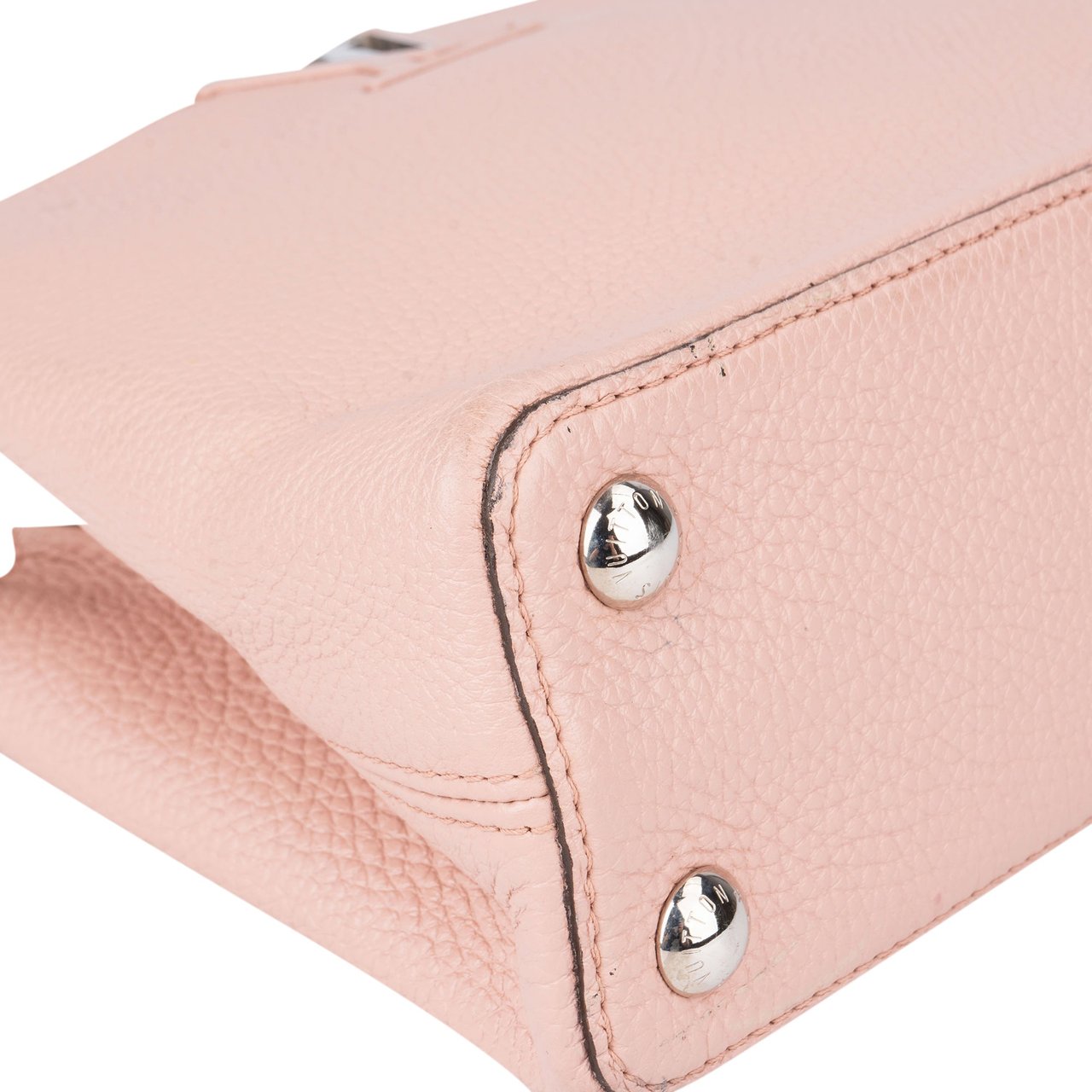 Louis Vuitton Louis Vuitton Pink Taurillon Capucines BB Handbag Roze