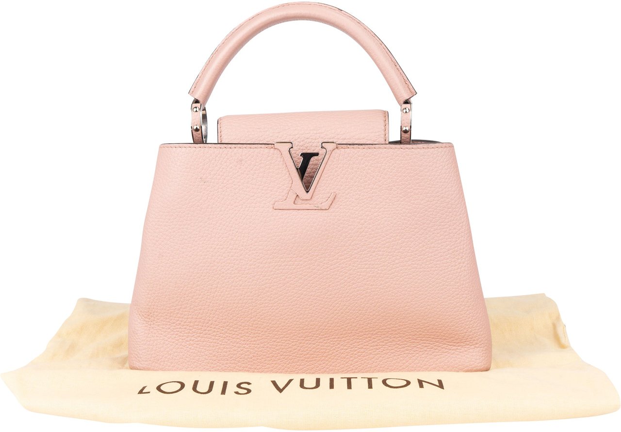 Louis Vuitton Louis Vuitton Pink Taurillon Capucines BB Handbag Roze