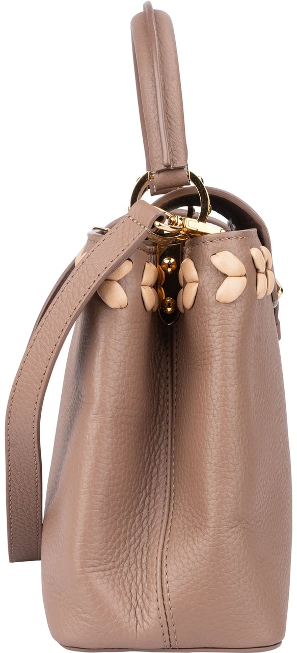 Louis Vuitton Louis Vuitton Braided Taurillon Leather Capucines PM Handbag Rood