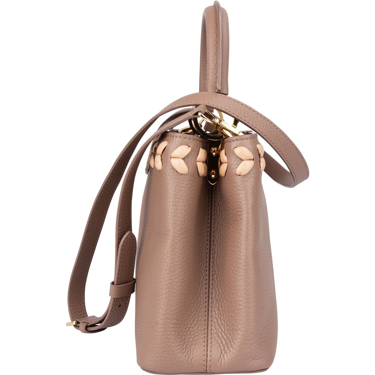 Louis Vuitton Braided Taurillon Leather Capucines PM Handbag Divers