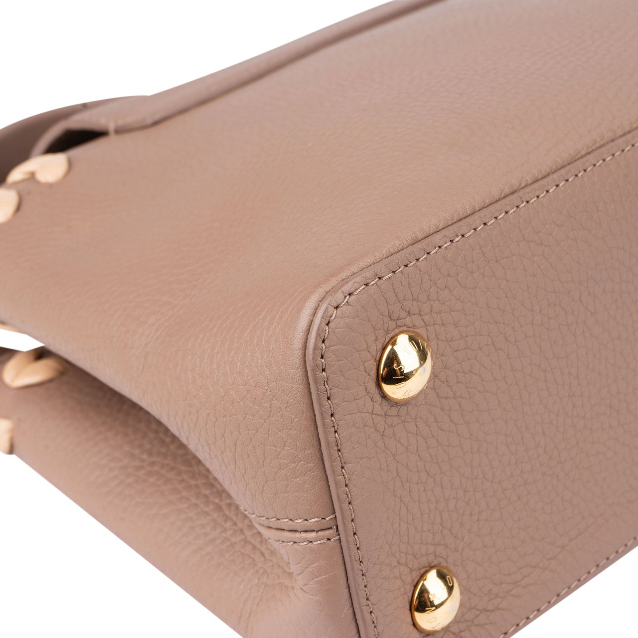 Louis Vuitton Louis Vuitton Braided Taurillon Leather Capucines PM Handbag Rood