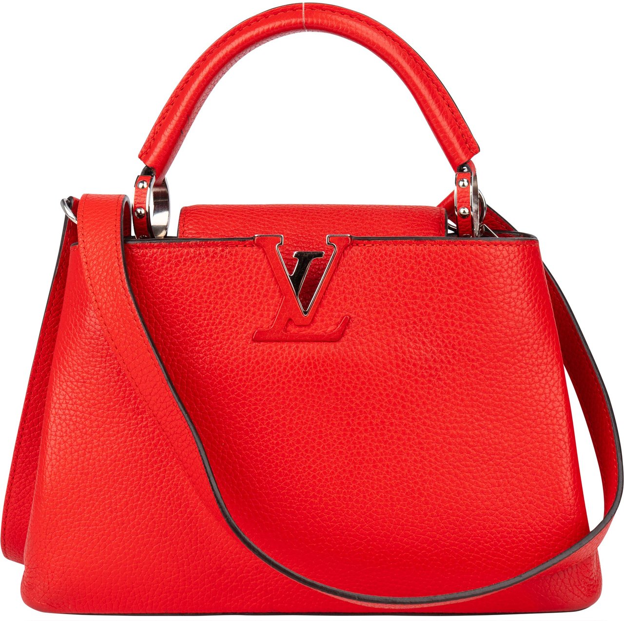 Louis Vuitton Louis Vuitton Rouge Taurillon Capucines BB Handbag Rood