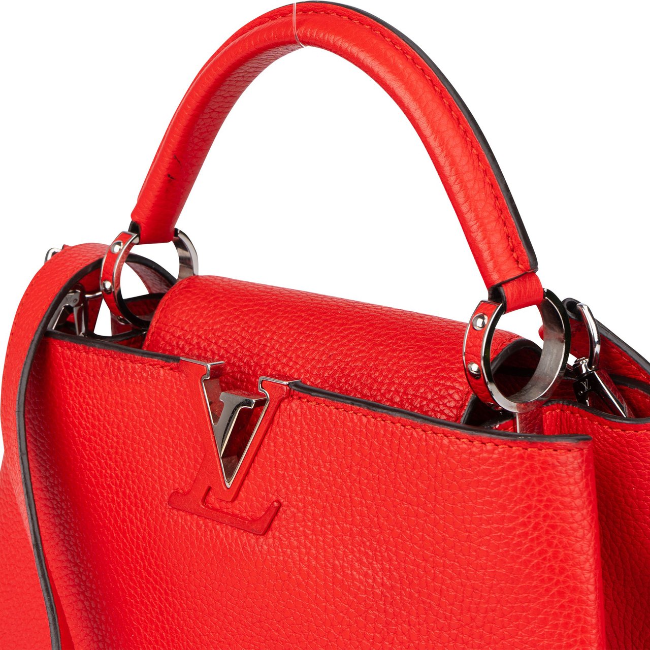 Louis Vuitton Louis Vuitton Rouge Taurillon Capucines BB Handbag Rood