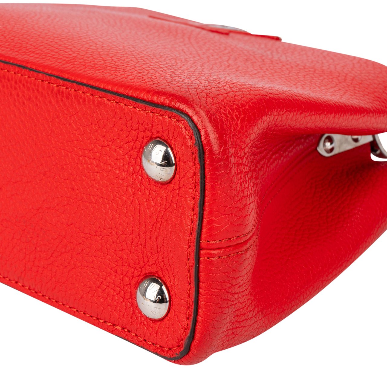 Louis Vuitton Louis Vuitton Rouge Taurillon Capucines BB Handbag Rood