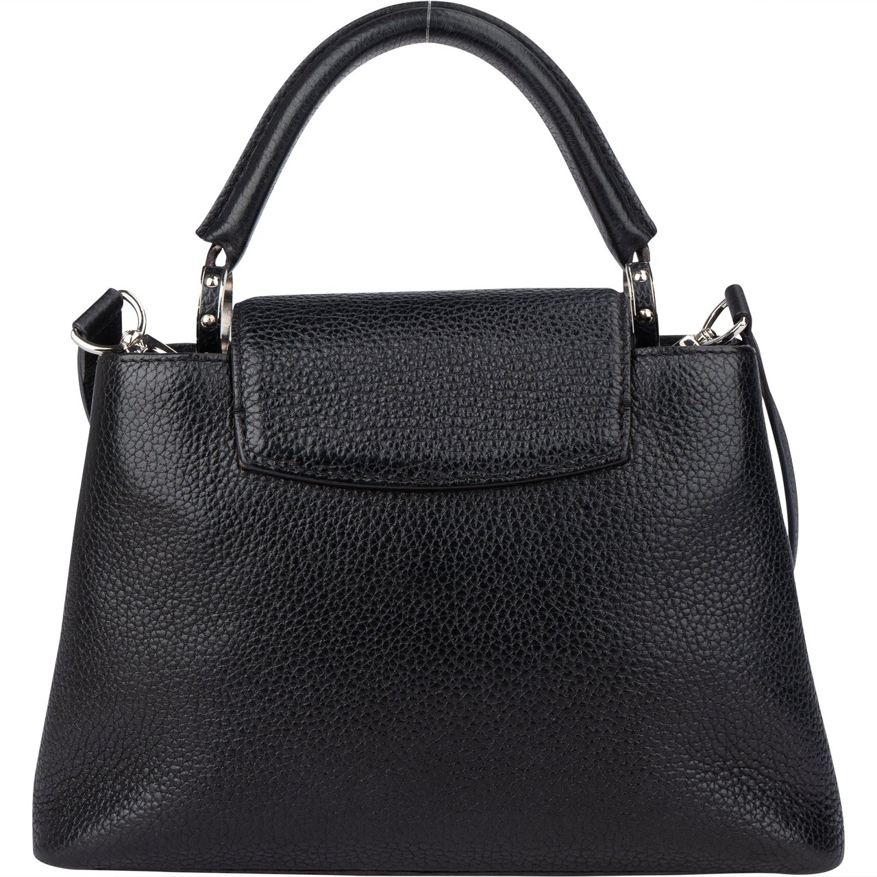Louis Vuitton Louis Vuitton Noir Taurillon Capucines BB Handbag Zwart