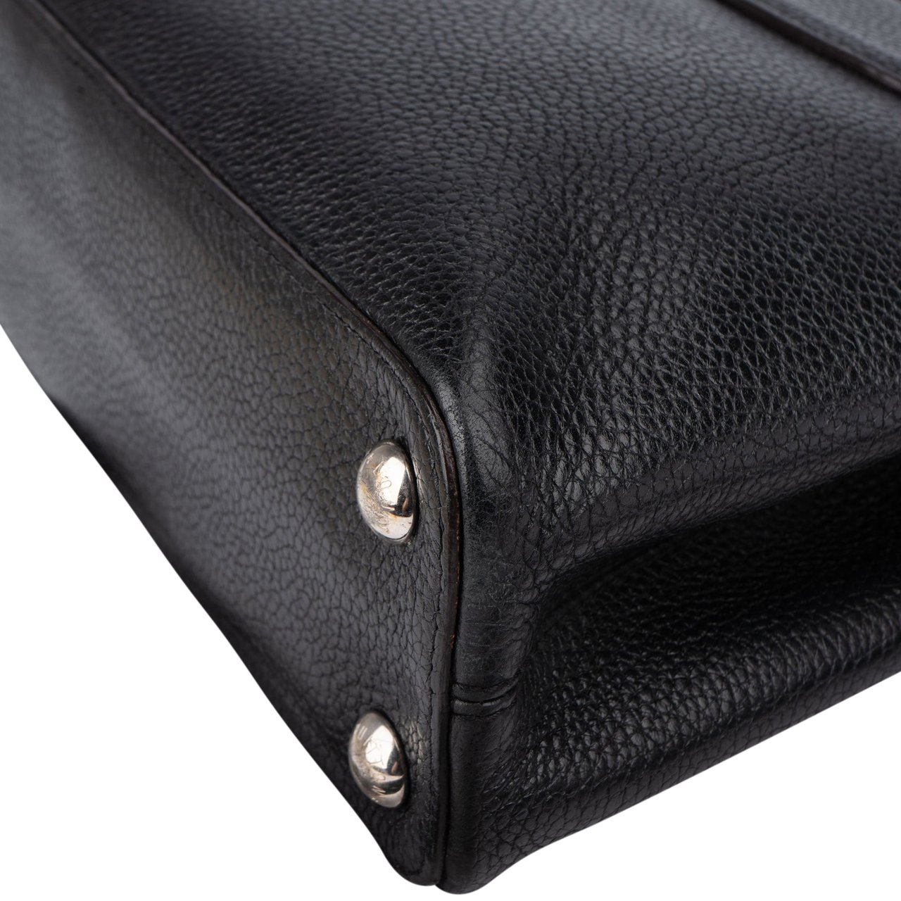 Louis Vuitton Louis Vuitton Noir Taurillon Capucines BB Handbag Zwart