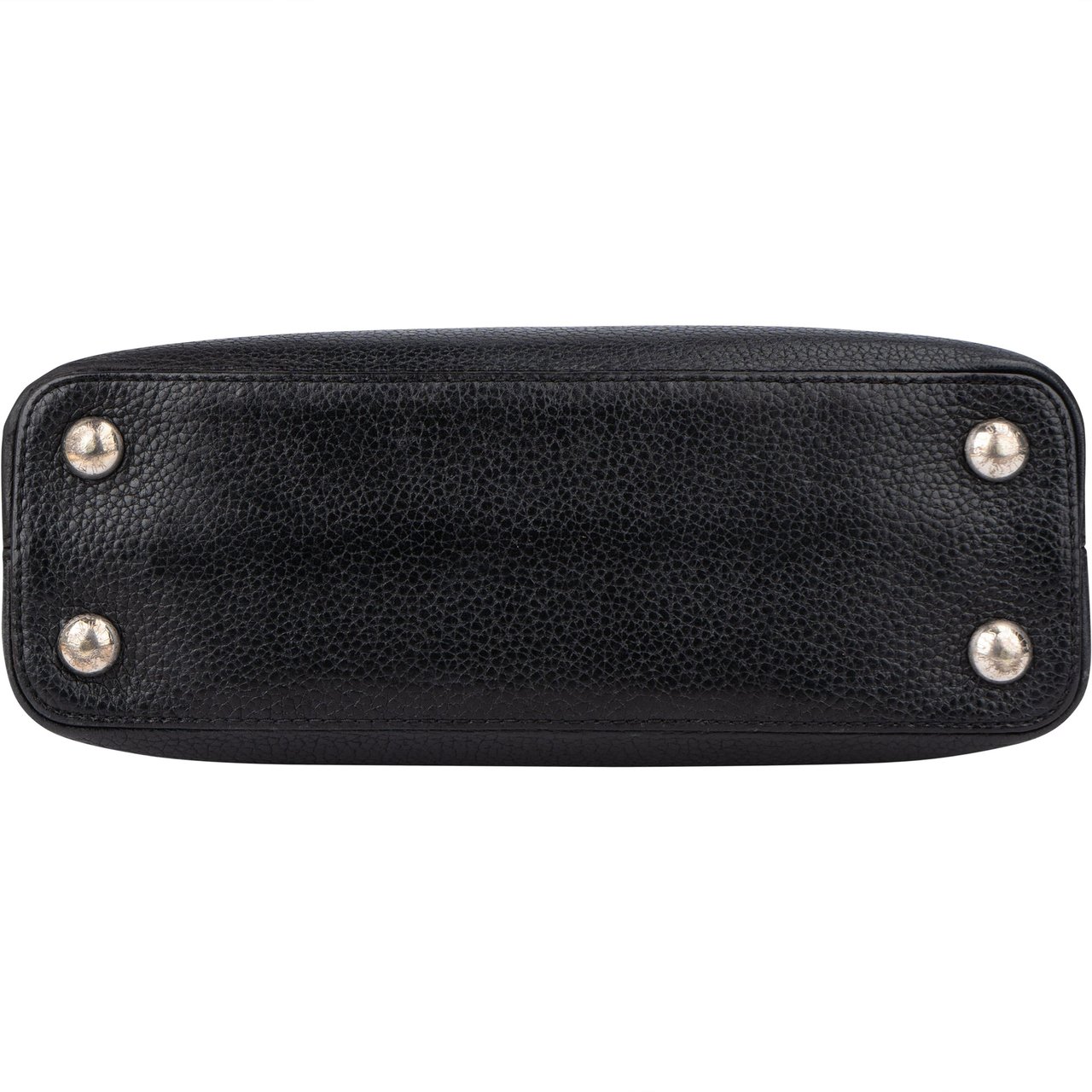 Louis Vuitton Louis Vuitton Noir Taurillon Capucines BB Handbag Zwart