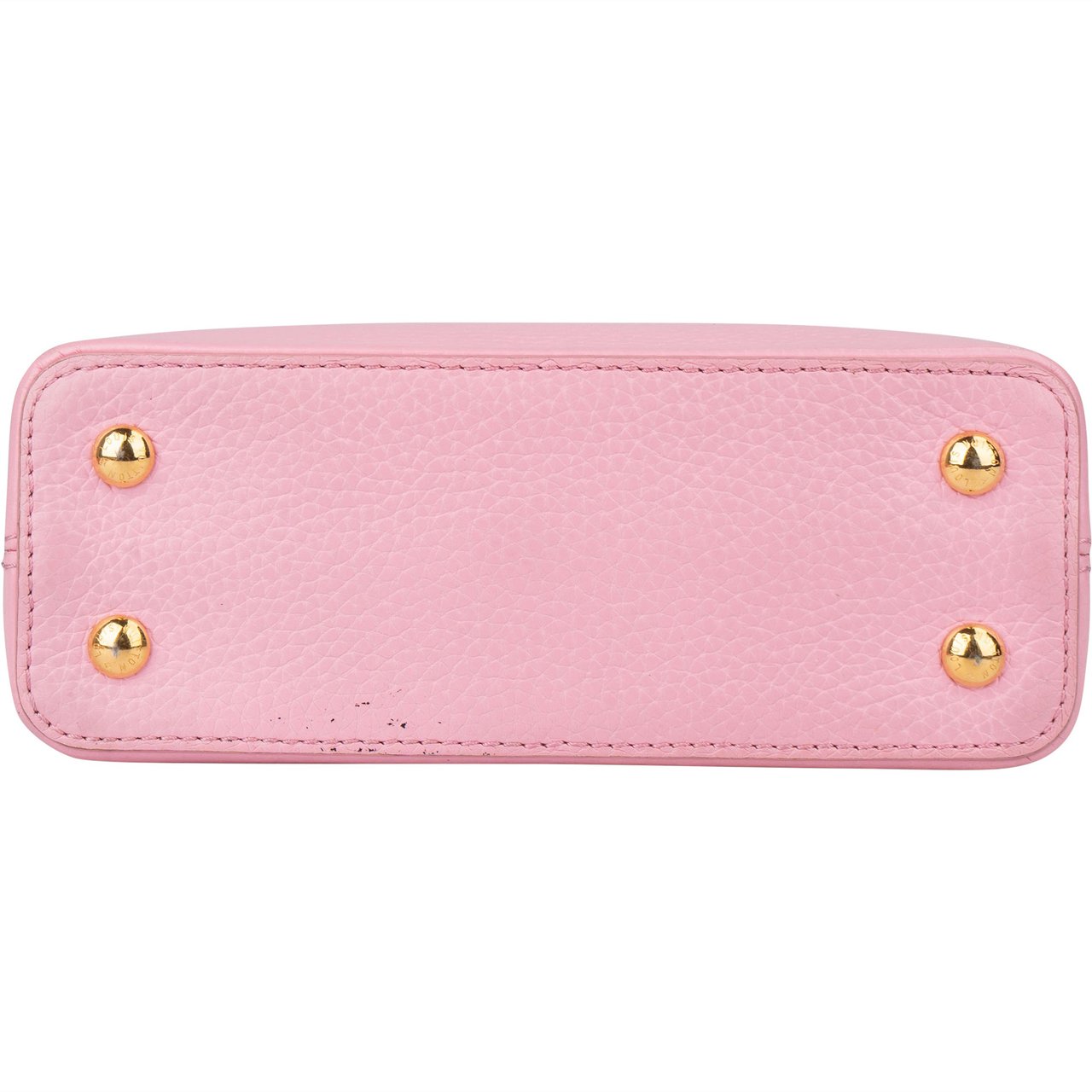 Louis Vuitton Louis Vuitton Bicolor Taurillon Flower Chain Mini Capucines Handbag Rood