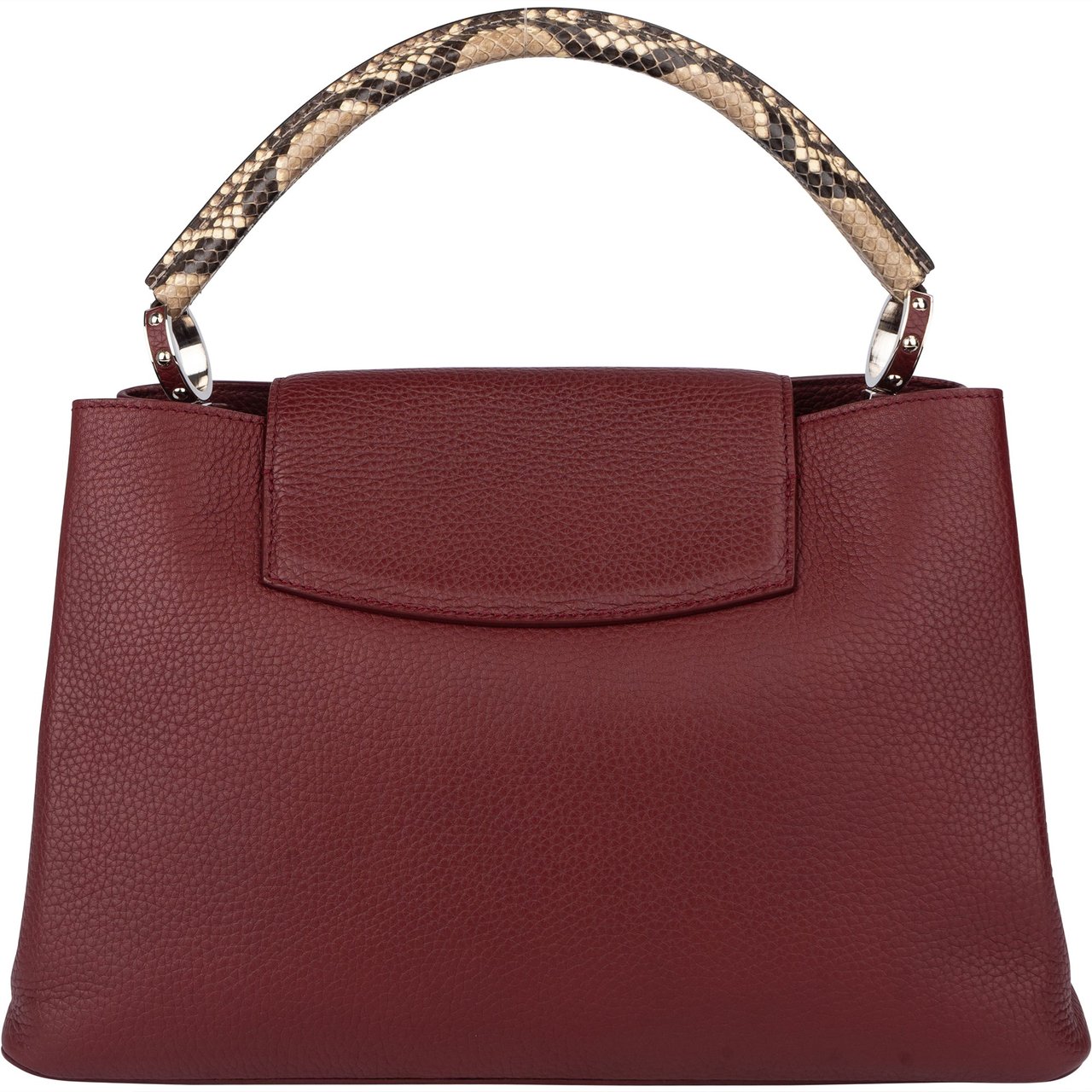 Louis Vuitton Louis Vuitton Bordeaux Taurillon Python Parnasséa Capucines GM Handbag Divers