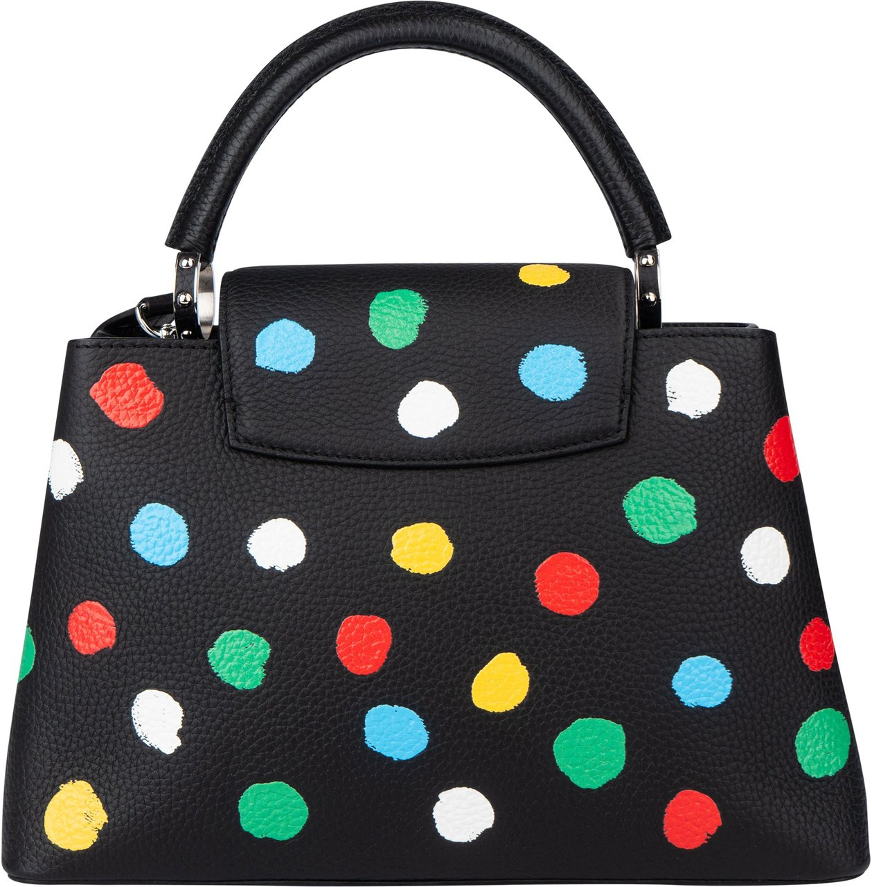 Louis Vuitton Louis Vuitton x Yayoi Kusama Dots Capucines MM Handbag Zwart