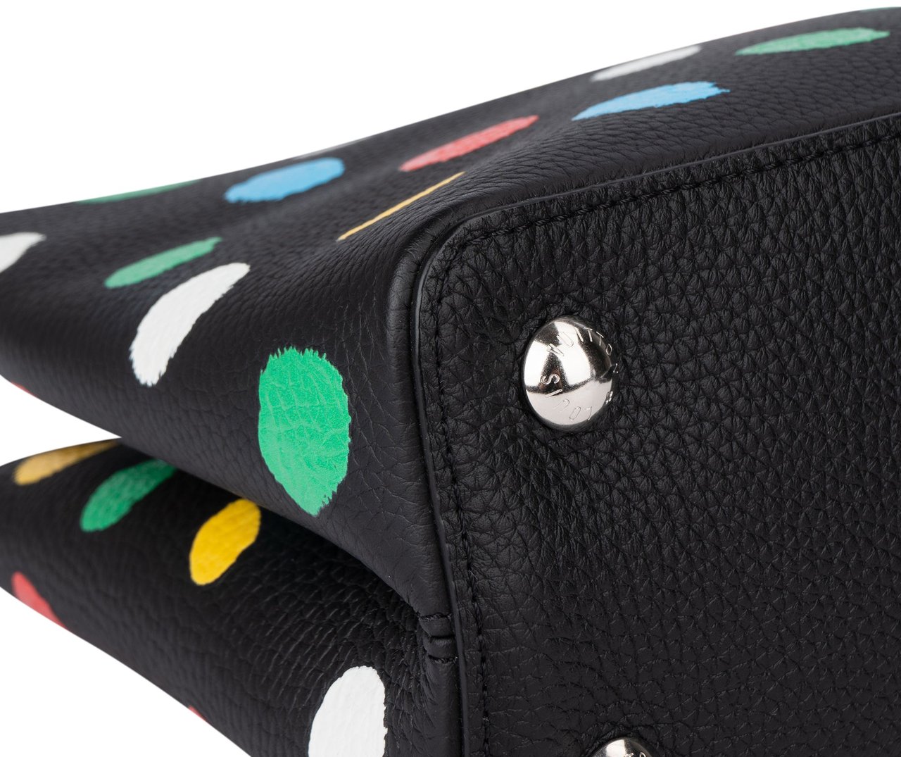 Louis Vuitton Louis Vuitton x Yayoi Kusama Dots Capucines MM Handbag Zwart
