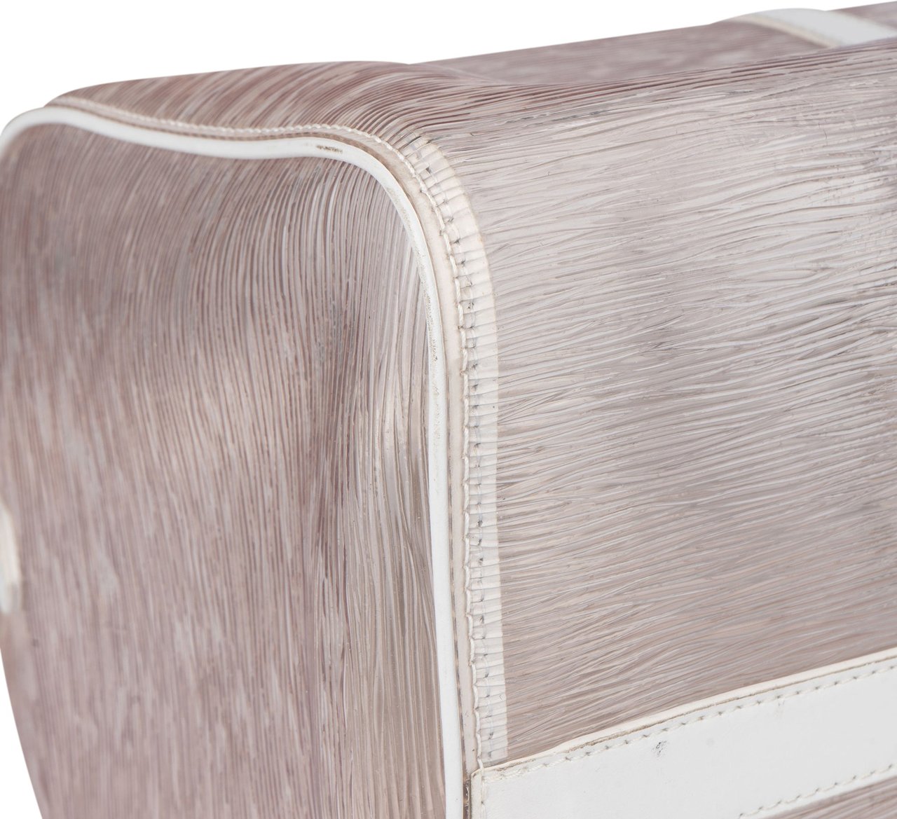 Louis Vuitton Louis Vuitton Transparent Wavy Epi Keepall 50 Bandouliere Wit