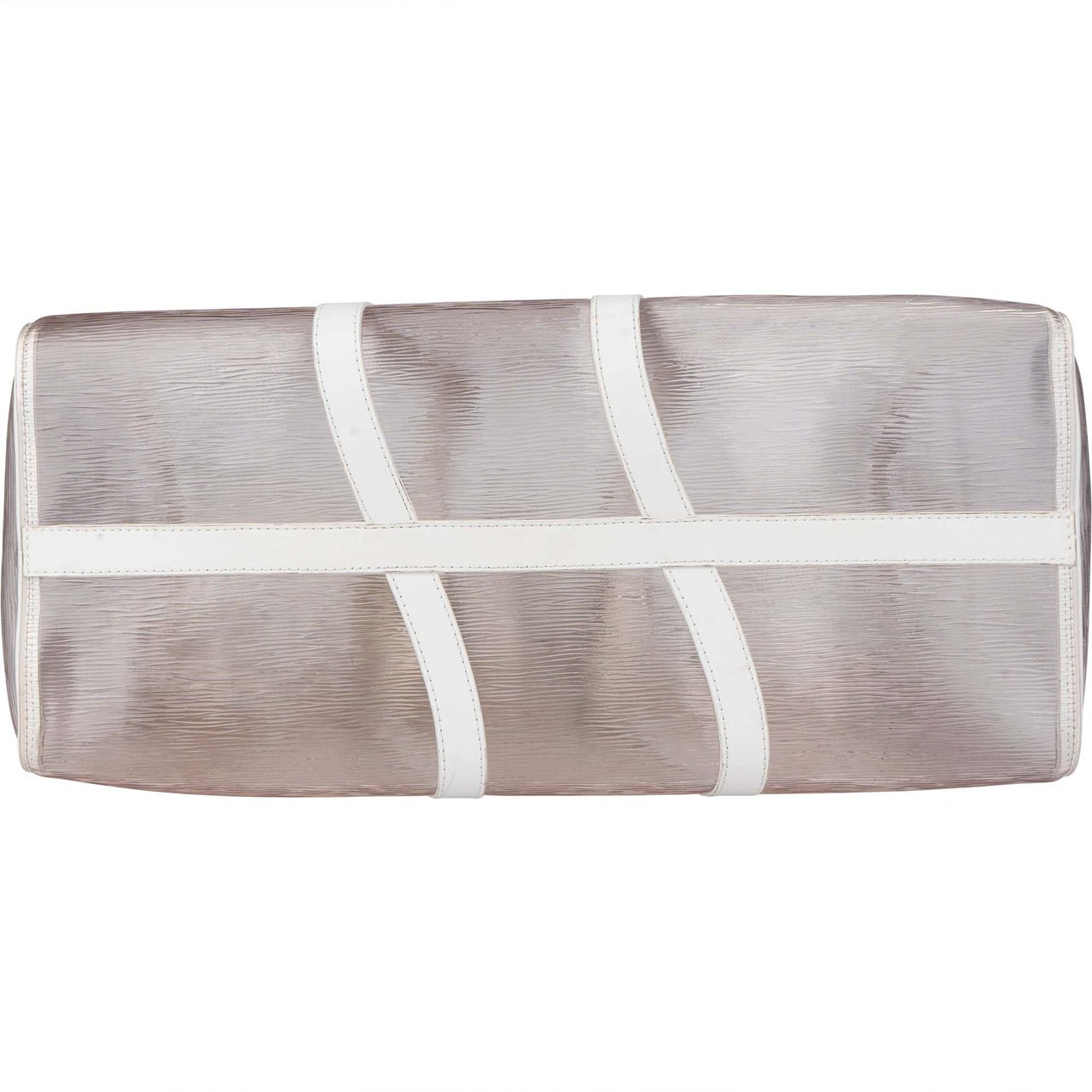 Louis Vuitton Transparent Wavy Epi Keepall 50 Bandouliere Wit