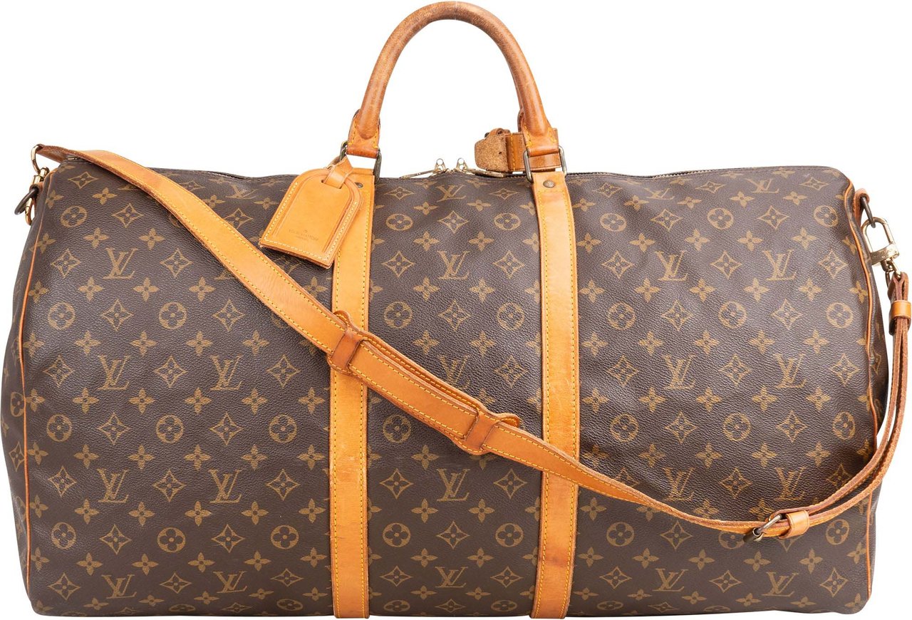 Louis Vuitton Louis Vuitton Canvas Monogram Keepall 60 Bandouliere Bruin