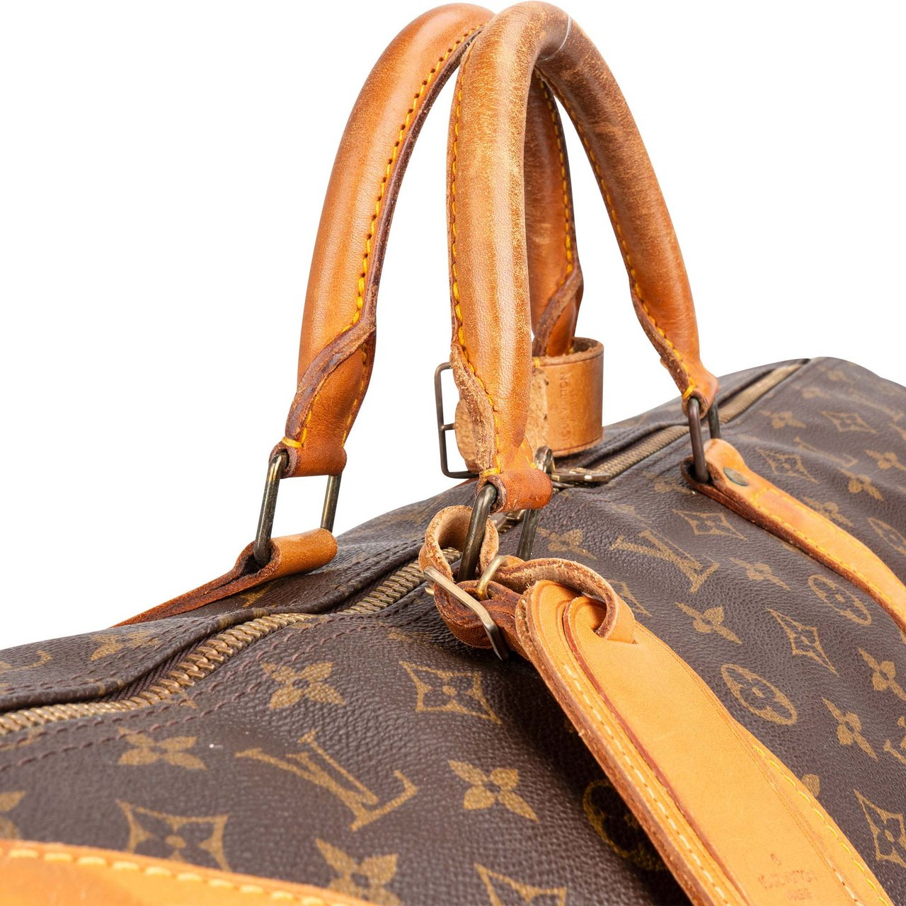 Louis Vuitton Louis Vuitton Canvas Monogram Keepall 60 Bandouliere Bruin