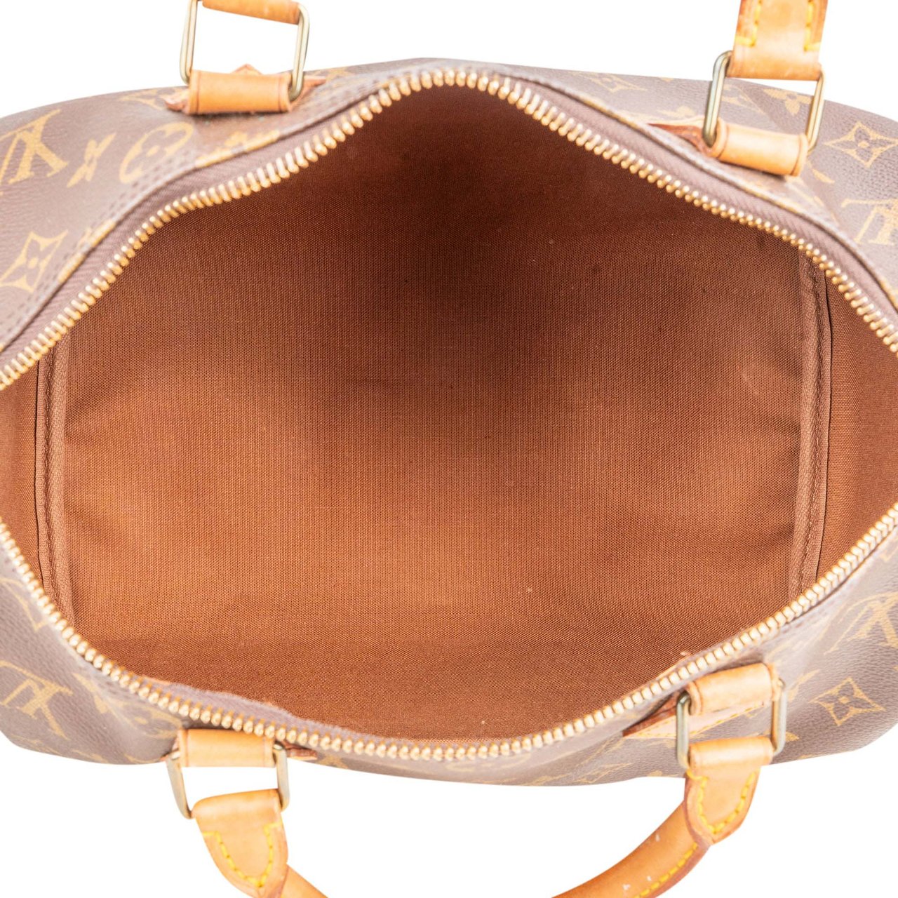 Louis Vuitton Louis Vuitton Canvas Monogram Speedy 30 Handbag Bruin