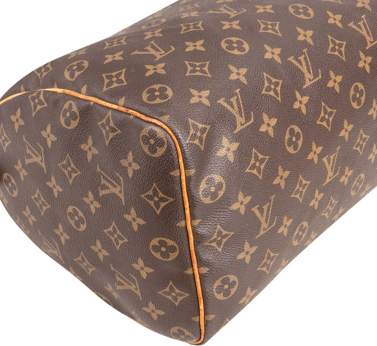 Louis Vuitton Louis Vuitton Canvas Monogram Speedy 35 Handbag Bruin