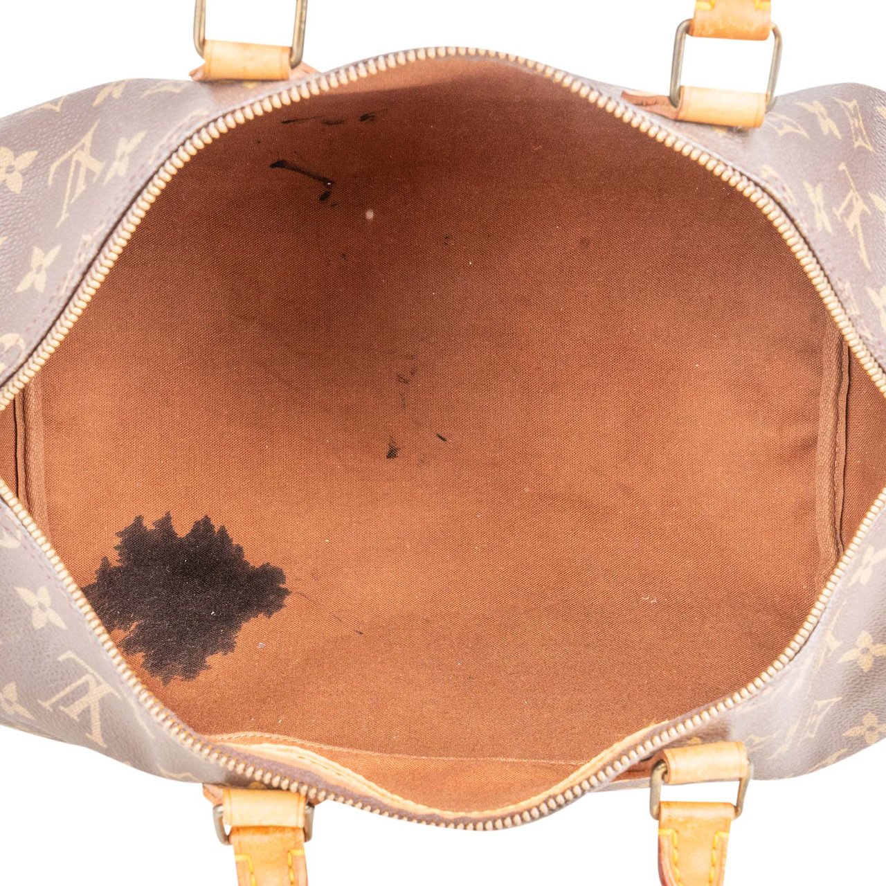 Louis Vuitton Louis Vuitton Canvas Monogram Speedy 35 Handbag Bruin