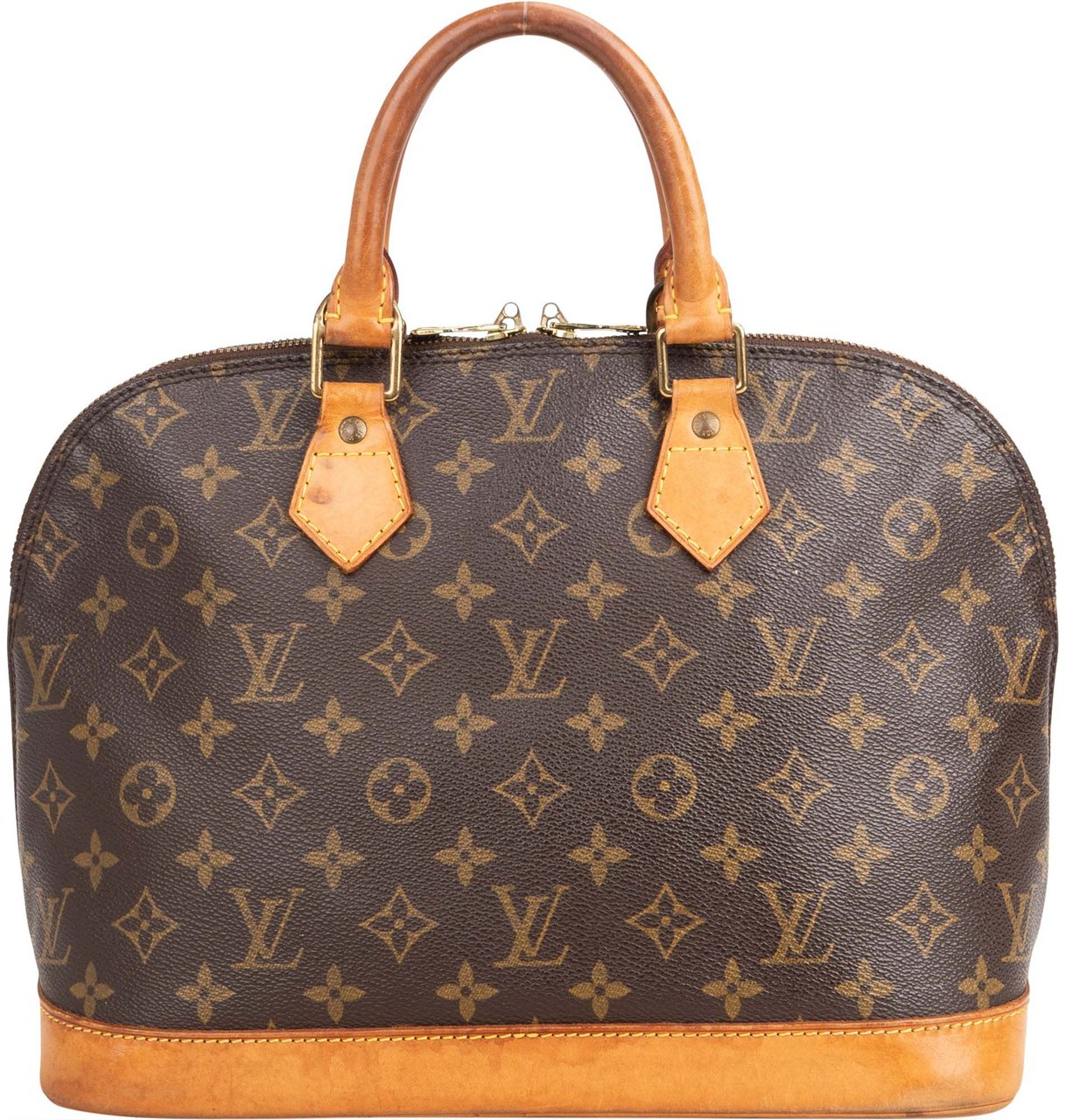 Louis Vuitton Louis Vuitton Canvas Monogram Alma PM Handbag Bruin