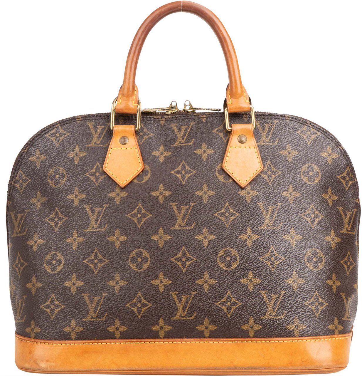 Louis Vuitton Louis Vuitton Canvas Monogram Alma PM Handbag Bruin