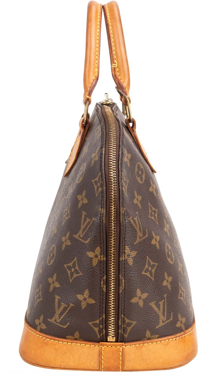 Louis Vuitton Louis Vuitton Canvas Monogram Alma PM Handbag Bruin