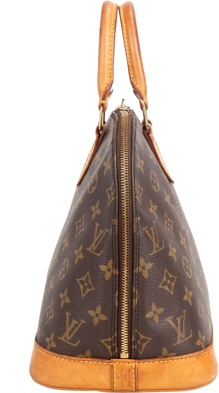 Louis Vuitton Louis Vuitton Canvas Monogram Alma PM Handbag Bruin
