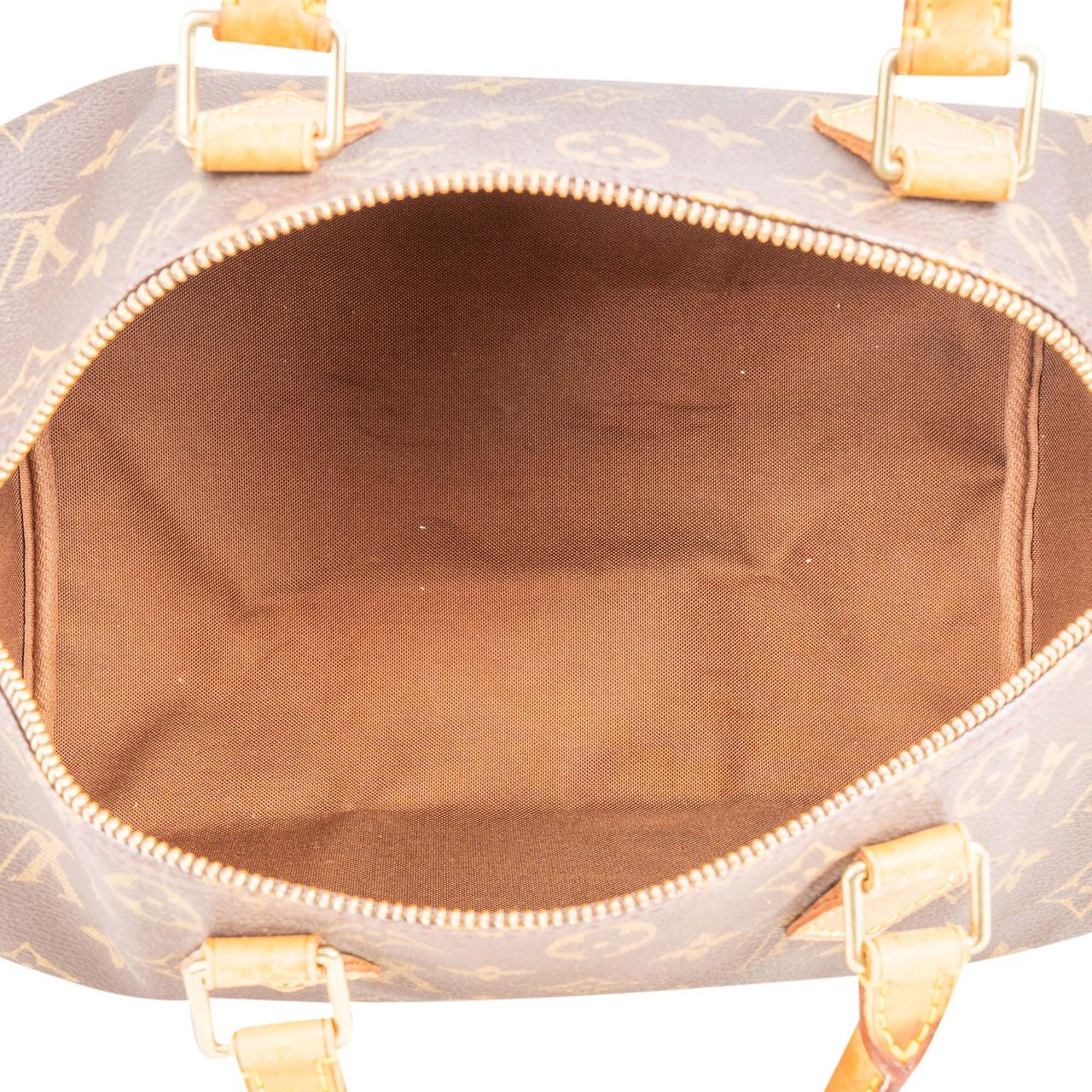 Louis Vuitton Louis Vuitton Canvas Monogram Speedy 30 Handbag Bruin