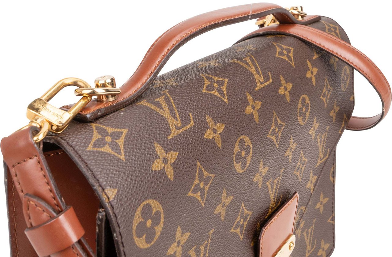 Louis Vuitton Louis Vuitton Canvas Monogram Monceau Handbag Bruin