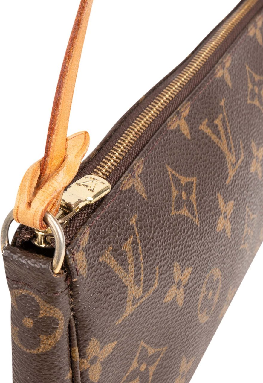 Louis Vuitton Louis Vuitton Canvas Monogram Pochette Accessoire Handbag Bruin