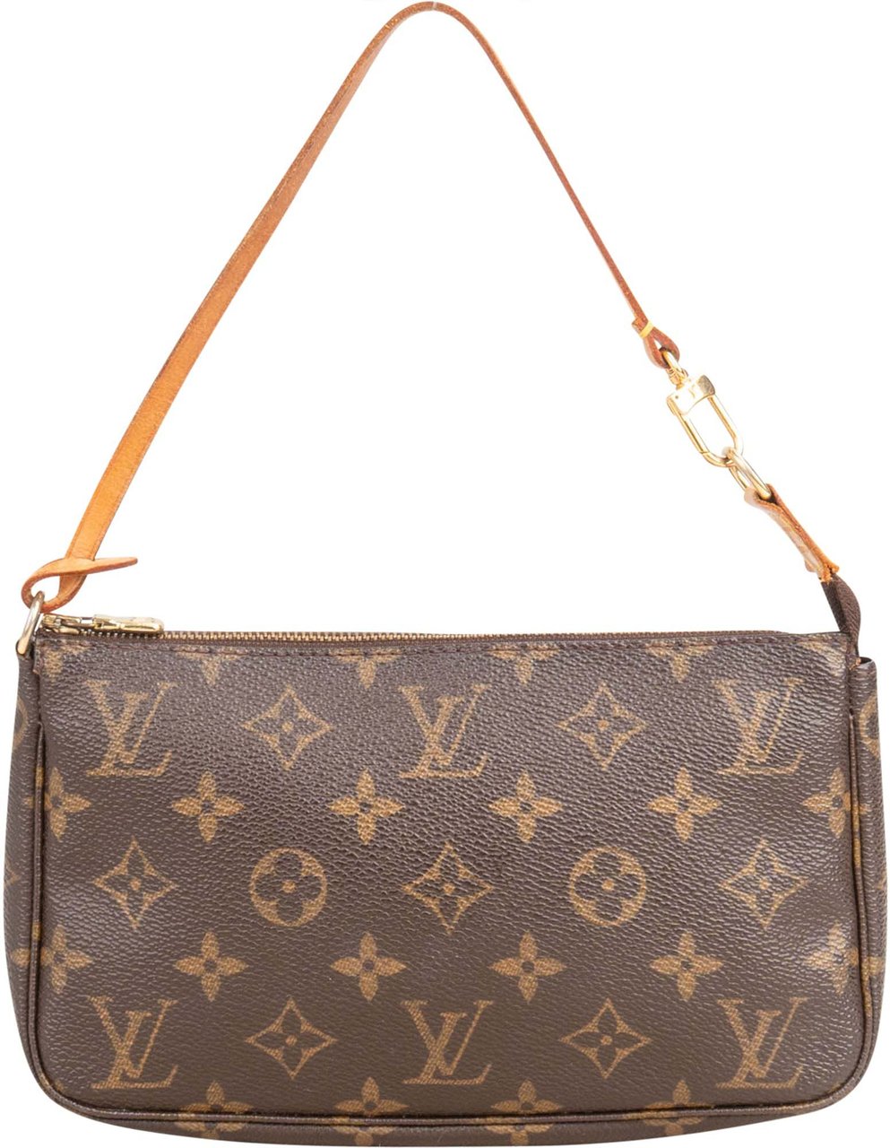 Louis Vuitton Louis Vuitton Canvas Monogram Pochette Accessoire Handbag Bruin