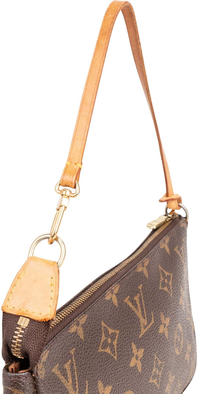 Louis Vuitton Louis Vuitton Canvas Monogram Pochette Accessoire Handbag Bruin
