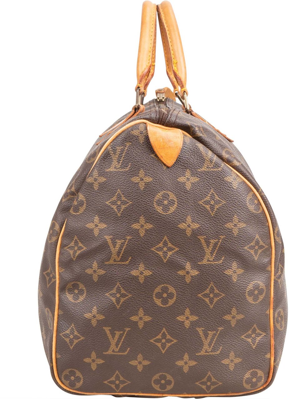 Louis Vuitton Louis Vuitton Canvas Monogram Speedy 40 Handbag Bruin